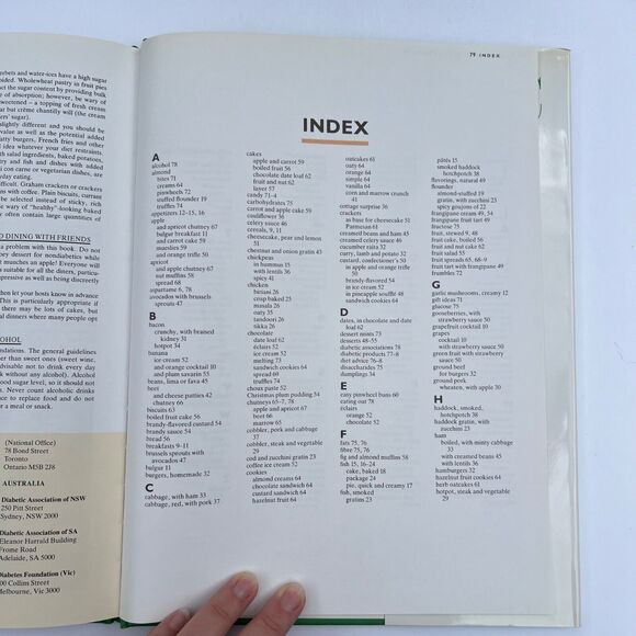Vintage 1992 Cookbook The Diabetic Cookbook Hardcover with Dust Jacket - Picture 10 of 15